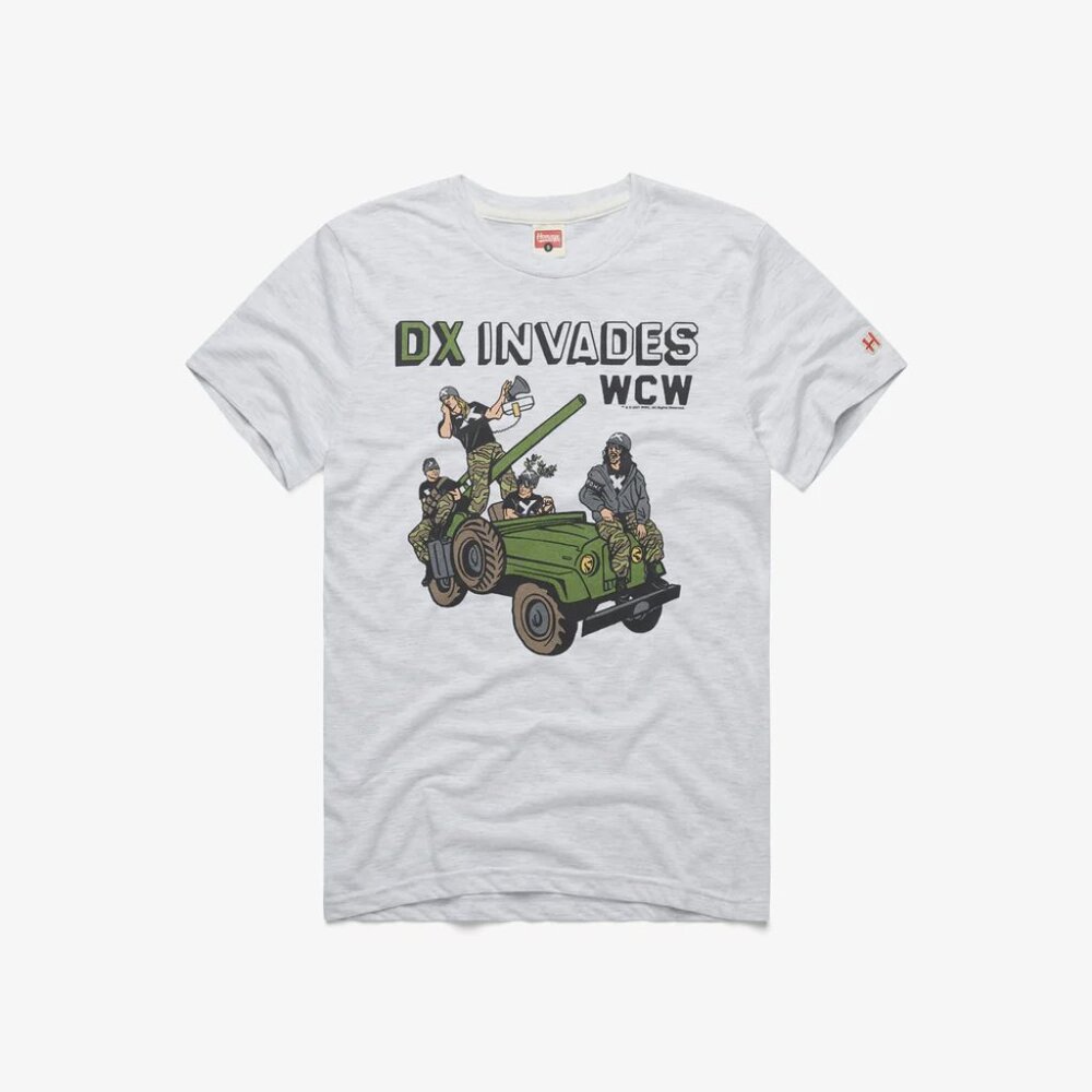 WWE Homage Soft Retro T-Shirt DX Invades WCW Size L Large